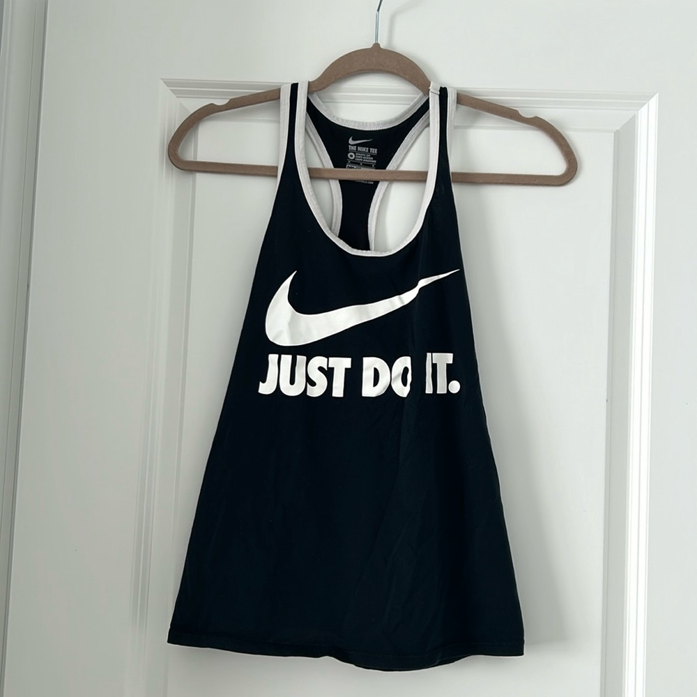 Nike Black and White Tank Top